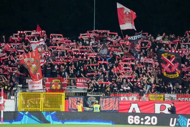 I tifosi dell AC Monza durante la partita tra Monza ed Empoli del Campionato italiano di calcio Serie BKT 2025 2026, Venerdi 8 Maggio 2026, - calcio ( Photo by Alessio Morgese LaPresse )  Copyright: xAlessioxMorgesex xLaPressex