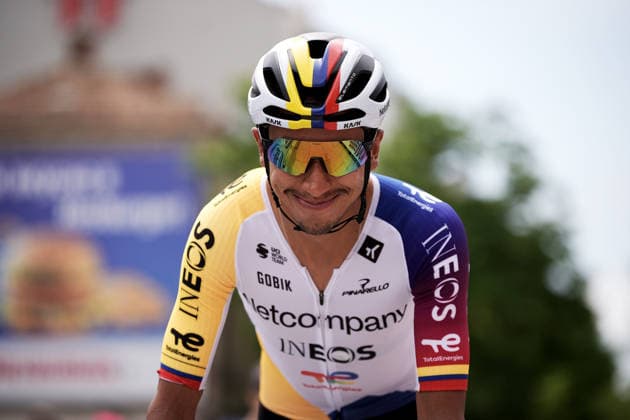 Colombia™s Egan Arley Bernal Gomez of Netcompany Ineos during Stage 2 of the Giro d™Italia, from Burgas to Veliko Tarnovo, Bulgaria, Saturday, May 9, 2026.  Copyright: xMarcoxAlpozzi LaPressex