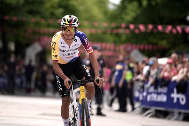 Colombia™s Egan Arley Bernal Gomez of Netcompany Ineos during Stage 2 of the Giro d™Italia, from Burgas to Veliko Tarnovo, Bulgaria, Saturday, May 9, 2026.  Copyright: xMarcoxAlpozzi LaPressex