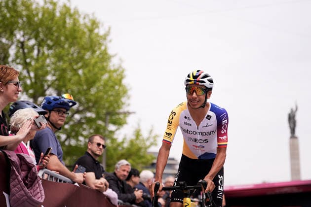 Colombia™s Egan Arley Bernal Gomez of Netcompany Ineos during Stage 2 of the Giro d™Italia, from Burgas to Veliko Tarnovo, Bulgaria, Saturday, May 9, 2026.  Copyright: xMarcoxAlpozzi LaPressex
