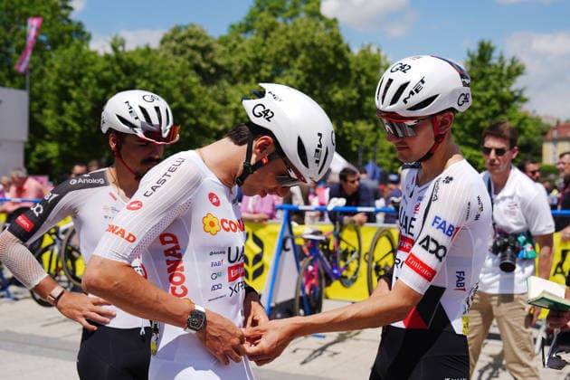 Switzerland™s Jan Christen of UAE Team Emirates XRG White Jersey during Stage 3 of the Giro d™Italia, from Plovdiv to Sofia, Bulgaria, Sunday, May 10, 2026.  Copyright: xMassimoxPaolone LaPressex