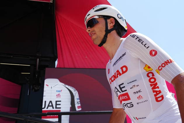 Switzerland™s Jan Christen of UAE Team Emirates XRG White Jersey during Stage 3 of the Giro d™Italia, from Plovdiv to Sofia, Bulgaria, Sunday, May 10, 2026.  Copyright: xMassimoxPaolone LaPressex