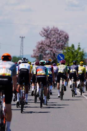 The pack rides during Stage 3 of the Giro d™Italia, from Plovdiv to Sofia, Bulgaria, Sunday, May 10, 2026.  Copyright: xFabioxFerrari LaPressex
