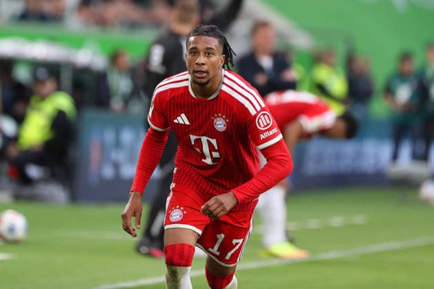 VfL vs. Bayern, 1. BL Wolfsburg, 09.05.2026, Fußball, Herren, Saison 2025 2026, 1. BL, VfL Wolfsburg vs. FC Bayern München: Michael Olise (FC Bayern München) (DFL DFB REGULATIONS PROHIBIT ANY USE OF PHOTOGRAPHS as IMAGE SEQUENCES and or QUASI-VIDEO) Volkswagen Arena Niedersachsen Deutschland