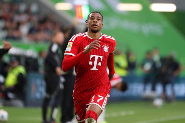 VfL vs. Bayern, 1. BL Wolfsburg, 09.05.2026, Fußball, Herren, Saison 2025 2026, 1. BL, VfL Wolfsburg vs. FC Bayern München: Michael Olise (FC Bayern München) (DFL DFB REGULATIONS PROHIBIT ANY USE OF PHOTOGRAPHS as IMAGE SEQUENCES and or QUASI-VIDEO) Volkswagen Arena Niedersachsen Deutschland