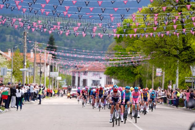 The pack rides during Stage 3 of the Giro d™Italia, from Plovdiv to Sofia, Bulgaria, Sunday, May 10, 2026.  Copyright: xFabioxFerrari LaPressex