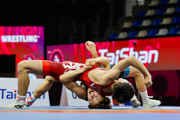 U17, U 17 Wrestling European Championships 55kg GR - Samuel Puscas (GER) df. Josef Dolezal (CZE)