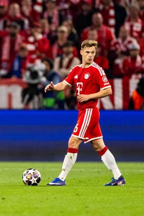MUNICH, GERMANY - MAY 6: Joshua Kimmich (FC Bayern Muenchen, 6) controls the ball during the UEFA Champions League Semi-Final between FC Bayern Muenchen vs Paris Saint-Germain at Allianz Arena at Semi-Finals 2nd leg of the UEFA Champions League on May 6, 2026 in Munich, Germany. Bavaria Germany Copyright: xSteffiexWunderlx