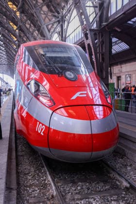 The Italian Cup s journey from Milan to Rome during the Frecciarossa Italian Cup 2025 2026 final soccer match between Lazio and Inter Milan at the Stadio Olimpico in Rome, Italy - May 12, 2026 - Soccer  Copyright: xPhotoxbyxStefanoxNicoli LaPressex