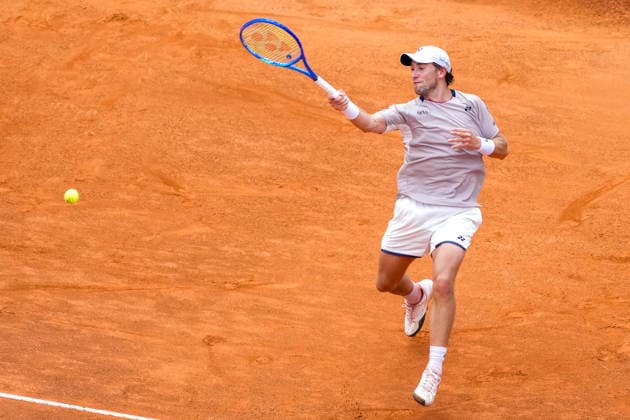 Casper Ruud of Norway during the match against Lorenzo Musetti of Italy at the Internazionali BNL d Italia 2026 tennis tournament at Foro Italico in Rome (Italy) on May, 12, 2026. AntoniettaxBaldassarre