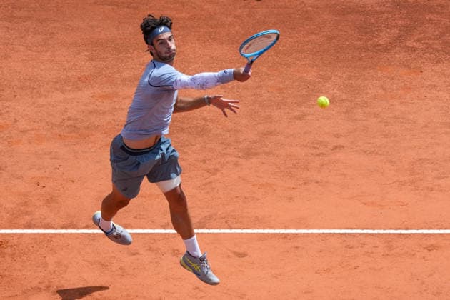 Lorenzo Musetti of Italy during the match against Casper Ruud of Norway at the Internazionali BNL d Italia 2026 tennis tournament at Foro Italico in Rome (Italy) on May, 12, 2026. AntoniettaxBaldassarre