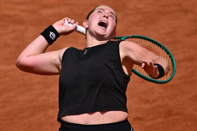 IPA84596669 - Je?ena Ostapenko of Latvia competes against Sorana Cirstea of Romania during the Internazionali BNL d Italia Day Eight at Foro Italico on May 12, 2026 in Rome, Italy.  Copyright: xDomenicoxCippitelli IPAxSportx xx 84596669