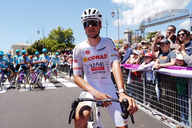 Switzerland™s Jan Christen of UAE Team Emirates XRGduring Stage 4 of the Giro d™Italia, from Catanzaro to Cosenza, Italy, Tuesday, May 12, 2026.  Copyright: xMassimoxPaolone LaPressex