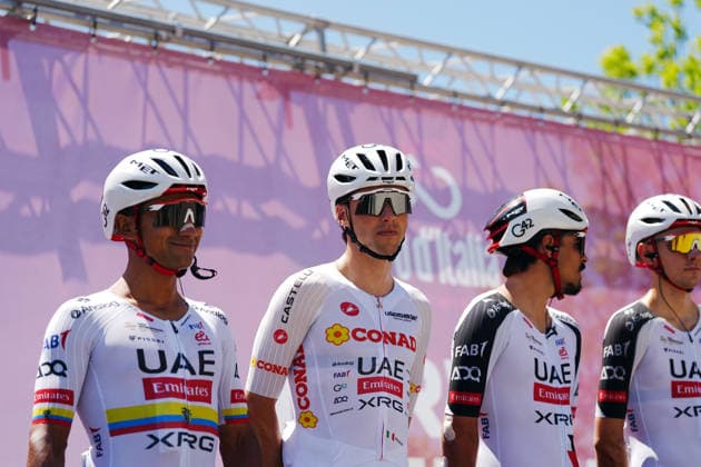 Switzerland™s Jan Christen of UAE Team Emirates XRG during Stage 4 of the Giro d™Italia, from Catanzaro to Cosenza, Italy, Tuesday, May 12, 2026.  Copyright: xMassimoxPaolone LaPressex