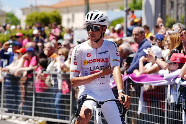 Switzerland™s Jan Christen of UAE Team Emirates XRG during Stage 4 of the Giro d™Italia, from Catanzaro to Cosenza, Italy, Tuesday, May 12, 2026.  Copyright: xMassimoxPaolone LaPressex
