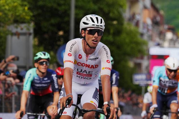 Switzerland™s Jan Christen of UAE Team Emirates XRG during Stage 4 of the Giro d™Italia, from Catanzaro to Cosenza, Italy, Tuesday, May 12, 2026.  Copyright: xMassimoxPaolone LaPressex