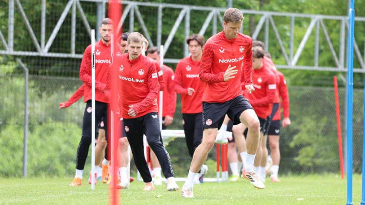 12.05.2026, xrekx, Fussball 2. Bundesliga, 1.FC Kaiserslautern - Training v.l. Fabian Kunze (1.FC Kaiserslautern) (DFL DFB REGULATIONS PROHIBIT ANY USE OF PHOTOGRAPHS as IMAGE SEQUENCES and or QUASI-VIDEO) Kaiserslautern