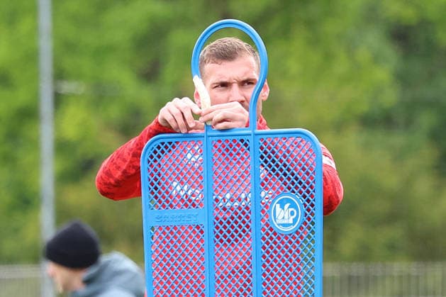 12.05.2026, xrekx, Fussball 2. Bundesliga, 1.FC Kaiserslautern - Training v.l. Luca Sirch (1.FC Kaiserslautern) (DFL DFB REGULATIONS PROHIBIT ANY USE OF PHOTOGRAPHS as IMAGE SEQUENCES and or QUASI-VIDEO) Kaiserslautern