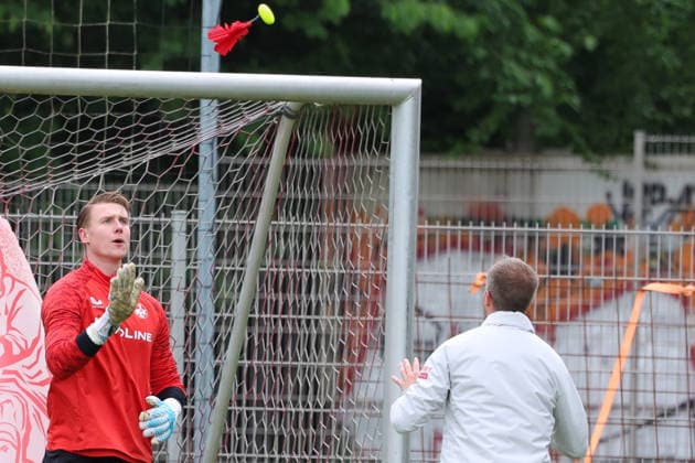 12.05.2026, xrekx, Fussball 2. Bundesliga, 1.FC Kaiserslautern - Training v.l. Julian Krahl (1.FC Kaiserslautern) (DFL DFB REGULATIONS PROHIBIT ANY USE OF PHOTOGRAPHS as IMAGE SEQUENCES and or QUASI-VIDEO) Kaiserslautern