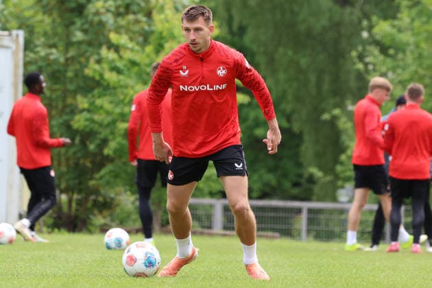 12.05.2026, xrekx, Fussball 2. Bundesliga, 1.FC Kaiserslautern - Training v.l. Daniel Hanslik (1.FC Kaiserslautern) (DFL DFB REGULATIONS PROHIBIT ANY USE OF PHOTOGRAPHS as IMAGE SEQUENCES and or QUASI-VIDEO) Kaiserslautern