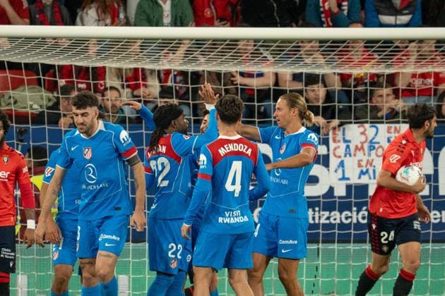 Atletico de Madrid celebrates Ademola Lookman (N22) penalty goal during the La Liga EA Sports match between CA Osasuna and Atletico de Madrid at Estadio El Sadar on May 12th 2026, in Madrid, Spain Copyright: xAndresxLopezxSheridanxx xSPPx Sportspressphoto_SPR145499