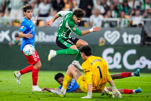 May 12, 2026, Sevilla, Sevilla, SPAIN: Abde Ezzalzouli of Real Betis in action during the Spanish league, LaLiga EA Sports, football match played between Real Betis and Elche CF at La Cartuja stadium on May 12, 2026, in Sevilla, Spain. Sevilla SPAIN - ZUMAa181 20260512_zaa_a181_142 Copyright: xJoaquinxCorcherox
