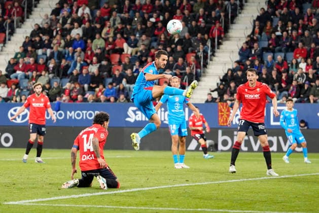 Koke of Atletico de Madrid seen during LaLiga EA SPORTS game between teams of CA Osasuna and Atletico de Madrid (Mickael Ducint Ball Raw Images PT) Pamplona El Sadar Spain Copyright: xMickaelxDucintx mickaelducint_osasuna_atletico108