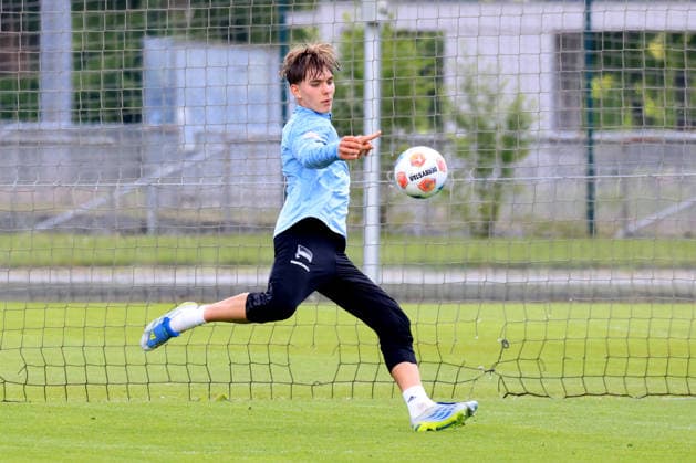 DEU, DFL, 2. FBL Hertha BSC, Training, 13.05.2026, Sportforum, Berlin, DEU, DFL, 2. FBL Hertha BSC, Training, im Bild Kennet Eichhorn (Hertha BSC Berlin 23) DFL - regulations prohibit any use of Photographs as image sequences and or quasi-video