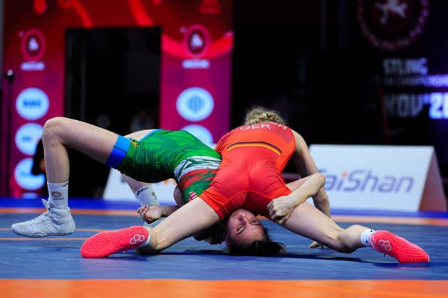 U17, U 17 Wrestling European Championships 43kg WW - Finja Viviane Strauch (GER) df. Dorina Bager (HUN)