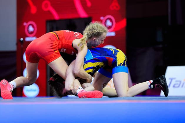 U17, U 17 Wrestling European Championships 43kg WW - Valia Georgiana Harsan (ROU) df. Finja Viviane Strauch (GER)