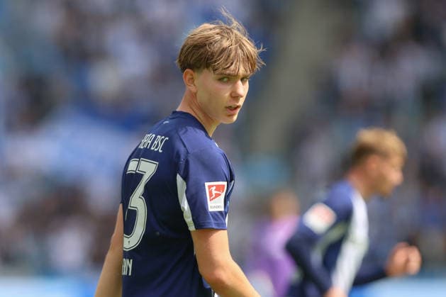 10.05.2025, xtgx, Fussball 2. Bundesliga, Hertha BSC Berlin - SpVgg Greuther Fürth emspor, v.l. Kennet Eichhorn (Hertha, 23) (DFL DFB REGULATIONS PROHIBIT ANY USE OF PHOTOGRAPHS as IMAGE SEQUENCES and or QUASI-VIDEO) Berlin