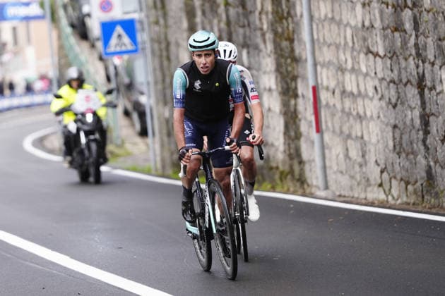 Portugal™s Afonso Oliveira Eulalio of Bahrain Victorious during Stage 5 of the Giro d™Italia, from Praia a Mare to Potenza, Italy, Wednesday, May 13, 2026.  Copyright: xFabioxFerrari LaPressex