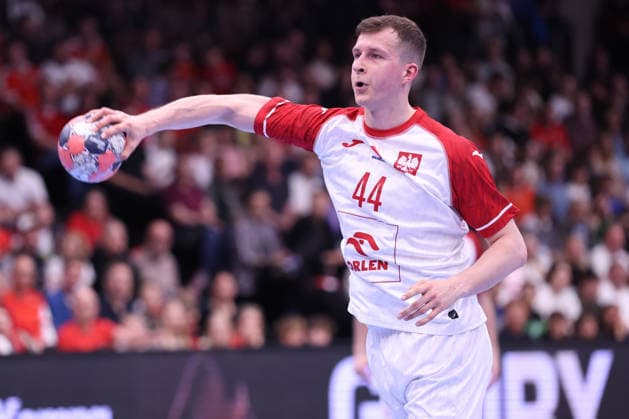 HANDBALL - IHF WC quali, AUT vs POL GRAZ,AUSTRIA,13.MAY.26 - HANDBALL - IHF World Championship, WM, Weltmeisterschaft 2027, European qualification, play off, OEHB international match, Länderspiel, Nationalmannschaft Austria vs Poland. Image shows Mikolaj Czaplinski (Poland). GEPAxpictures xChrisxBauer