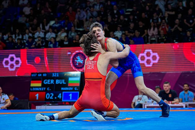 U17, U 17 Wrestling European Championships 60kg GR - Georgi Petrov Markov (BUL) df. Christiano Liebzeit (GER)