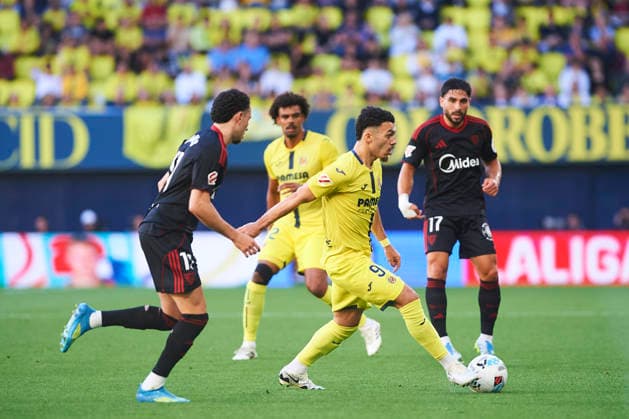 George Mikautadze (Villarreal CF) during the LaLiga EA Sports match between Villarreal CF and Sevilla FC at Estadio de la Ceramica on May 13, 2026 in Villarreal, Spain. (Photo by Maria Jose Segovia DeFodi Images) -