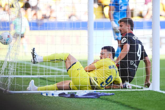 George Mikautadze (Villarreal CF) during the LaLiga EA Sports match between Villarreal CF and Sevilla FC at Estadio de la Ceramica on May 13, 2026 in Villarreal, Spain. (Photo by Maria Jose Segovia DeFodi Images) -