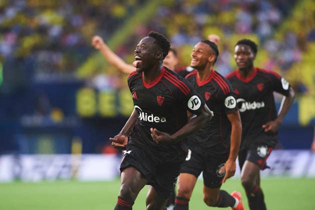Akor Adams (Sevilla FC) during the LaLiga EA Sports match between Villarreal CF and Sevilla FC at Estadio de la Ceramica on May 13, 2026 in Villarreal, Spain. (Photo by Maria Jose Segovia DeFodi Images) -