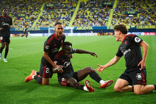 Akor Adams (Sevilla FC) during the LaLiga EA Sports match between Villarreal CF and Sevilla FC at Estadio de la Ceramica on May 13, 2026 in Villarreal, Spain. (Photo by Maria Jose Segovia DeFodi Images) -