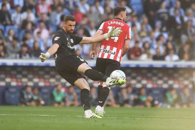 ESP: LaLiga EA Sports RCD Espanyol v Athletic Club Unai Simon of Athletic in action during LaLiga EA Sports, between RCD Espanyol v Athletic Club played at RCDE Stadium in Llobregat, Barcelona on May 13th, 2026 in Spain; Spain Futbol Copyright: xPacoxLargox xAgenciaxLOFx