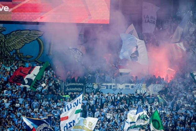 Coppa Italia final SS Lazio and FC Internazionale supporters ss lazio during the Coppa Italia final between SS Lazio and FC Internazionale at the Stadio Olimpico in Rome on 13 May 2026. _BPH7966_1 Copyright: xAntonioxBalascox