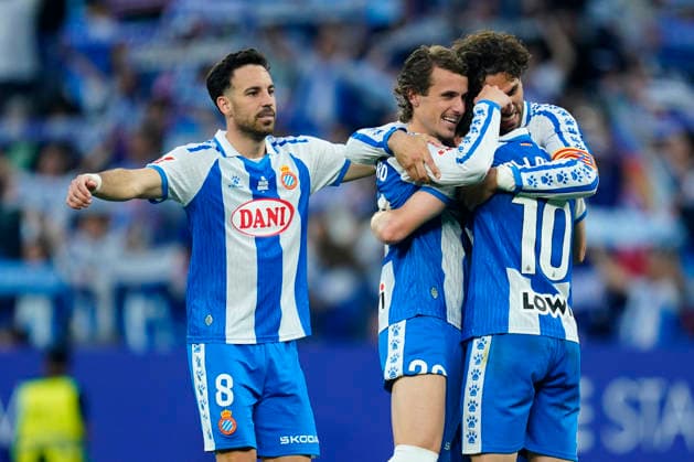 ESP: RCD Espanyol - Athletic Club . La Liga EA Sports. Matchday 36 Leandro Cabrera, Pol Lozano, Carlos Romero and Edu Exposito of RCD Espanyol during the La Liga EA Sports match between RCD Espanyol and Athletic Club de Bilbao played at RCDE Stadium on May 13, 2026 in Barcelona, Spain. kpng Copyright: xSergioxRuizxx xPRESSINPHOTOx PS_260513_ESP_ATH_2526_038