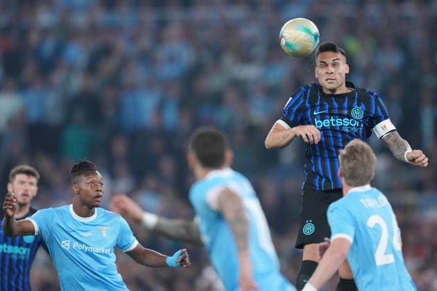 Inter Milan™s Lautaro Martinez during the Frecciarossa Italian Cup 2025 2026 final soccer match between Lazio and Inter Milan at the Stadio Olimpico in Rome, Italy - May 13, 2026 - Soccer  Copyright: xAlfredoxFalcone LaPressex