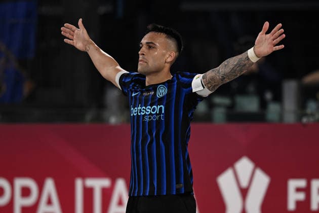 Db Roma 13 05 2026 - finale Coppa Italia Lazio-Inter foto Daniele Buffa Image nella foto: esultanza gol Lautaro Martinez 