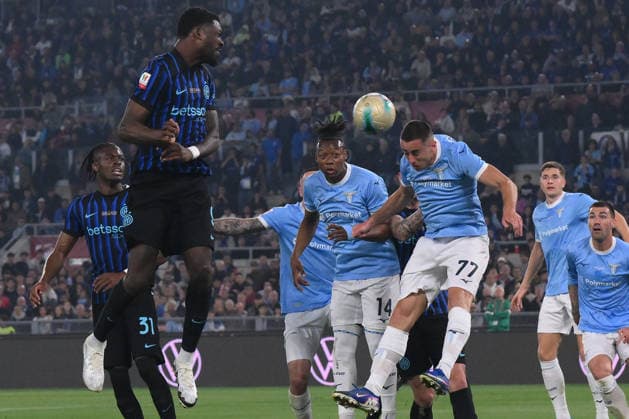 Foto IPP Luciano Adriani Roma 13 05 2026 Calcio Coppa Italia 2025-2026 - Finale Lazio vs Inter Nella foto l autogol di Adam Marusic della Lazio per lo 0 a 1 dell Inter Italy Photo Press - World Copyright Roma italy Italia ITALY  Copyright: xR4924_italyphotopressx