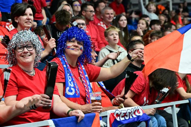 Czech fans during the World Handball Championship qualification playoff men s match: Czechia vs France in Brno, Czech Republic, May 13, 2026. (CTKxPhoto VaclavxSalek) CTKPhotoP2026051309555  CTKPhotoP2026051309555