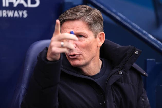 Football - Premier League - Manchester City v Crystal Palace 13th May 2026 - Premier League - Manchester City v Crystal Palace - Crystal Palace manager Oliver Glasner - Photo: Simon Stacpoole Offside. Manchester UK Copyright: xSimonxStacpoolexOffside