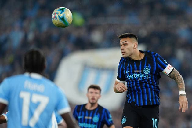 SS Lazio v FC Internazionale - Coppa Italia Final Lautaro Martinez of FC Internazionale in action during the Coppa Italia Frecciarossa final match between SS Lazio and FC Internazionale at Olympic Stadium on May 13, 2026 in Rome, Italy Rome Stadio Olimpico Lazio Italy Copyright: xGiuseppexMaffiax BRU01247