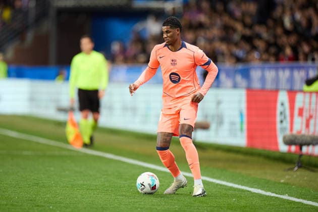 May 13, 2026, Vitoria, Alava, SPAIN: Marcus Rashford of FC Barcelona, Barca in action during the LaLiga EA Sports match between Deportivo Alaves and FC Barcelona at Mendizorrotza on May 13, 2026, in Vitoria, Spain. Vitoria SPAIN - ZUMAa181 20260513_zaa_a181_270 Copyright: xRicardoxLarreinax