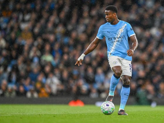 Manchester City v Crystal Palace Premier League Marc Guehi of Manchester City during the Premier League match at the Etihad Stadium, Manchester 13 05 2026 UK Newspapers OUT Copyright: xKarlxVallantinex FIL-23426-0073