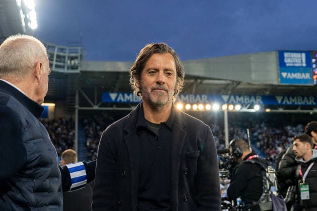 Alavés head coach, Quique Sanchez Flores, during the La Liga EA Sports match between Alaves and Barcelona at Estadio Mendizorroza on May 13th 2026, in Vitoria Gasteiz, Spain Copyright: xAndresxLopezxSheridanxx xSPPx Sportspressphoto_SPR145949